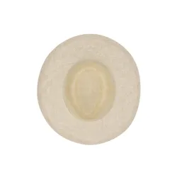 Sombrero de paja. Fabricado con paja trenzada en color blanco.