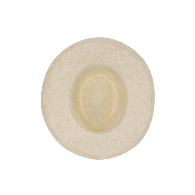Sombrero de paja. Fabricado con paja trenzada en color blanco.