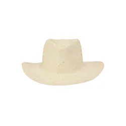 Sombrero de paja. Fabricado con paja trenzada en color blanco.