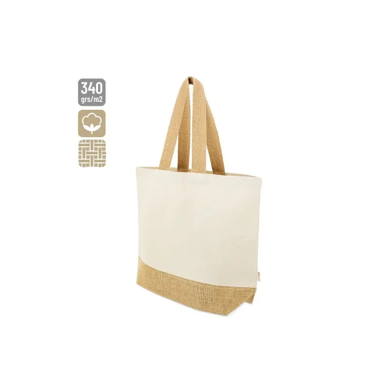 BOLSA DE ALGODÓN Y YUTE "MISHA"