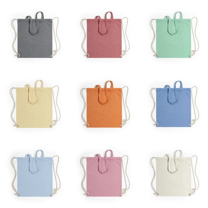 BOLSA MOCHILA ALGODON RECICLADO