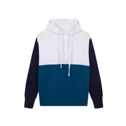 SUDADERA TRICOLOR CON CAPUCHA