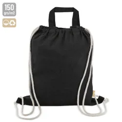 BOLSA MOCHILA CON ASA ALGODON RECICLADO