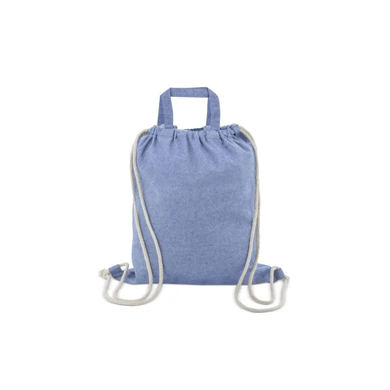 BOLSA MOCHILA CON ASA ALGODON RECICLADO