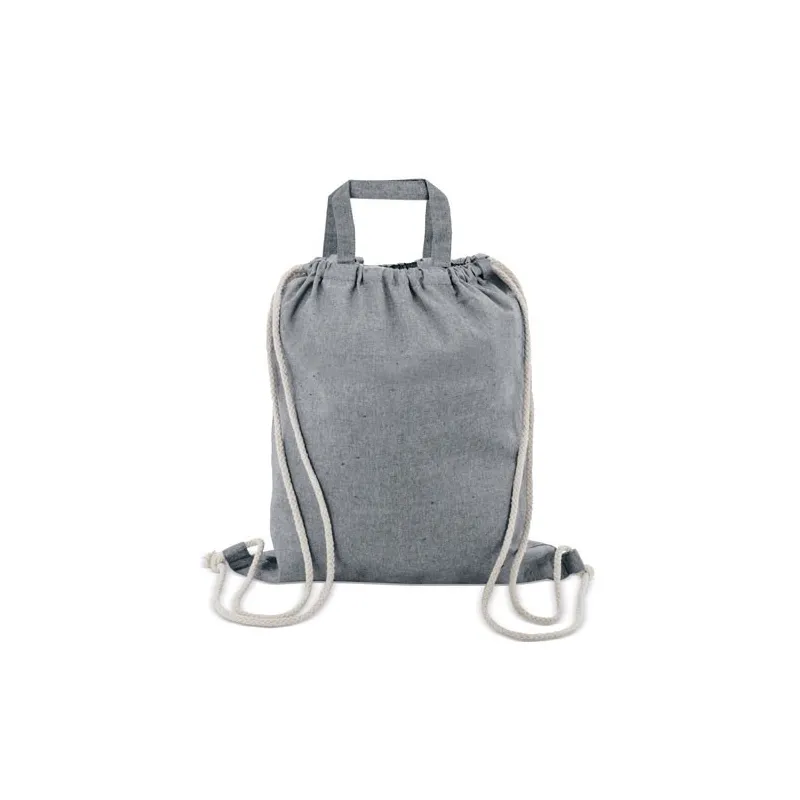 BOLSA MOCHILA CON ASA ALGODON RECICLADO