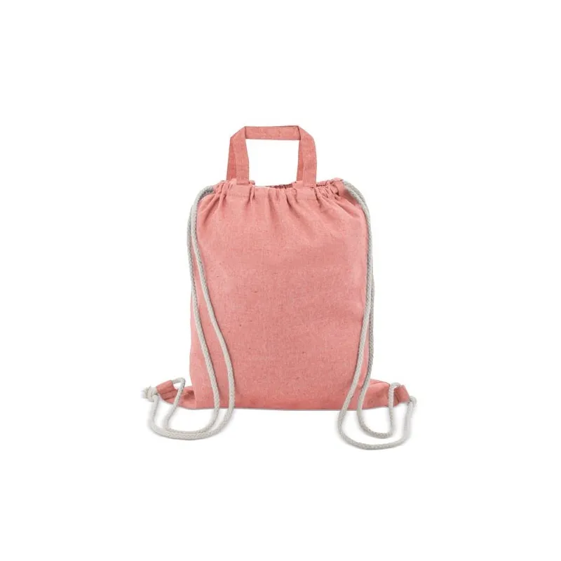 BOLSA MOCHILA CON ASA ALGODON RECICLADO