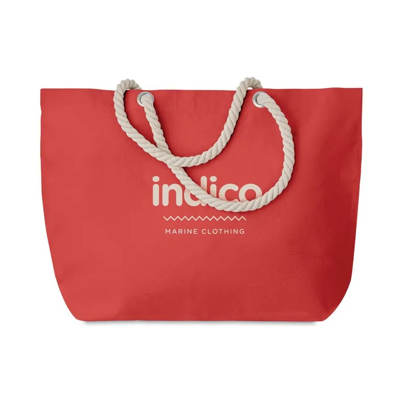 BOLSA COMPRA /  PLAYA ALGODON CON CUERDAS