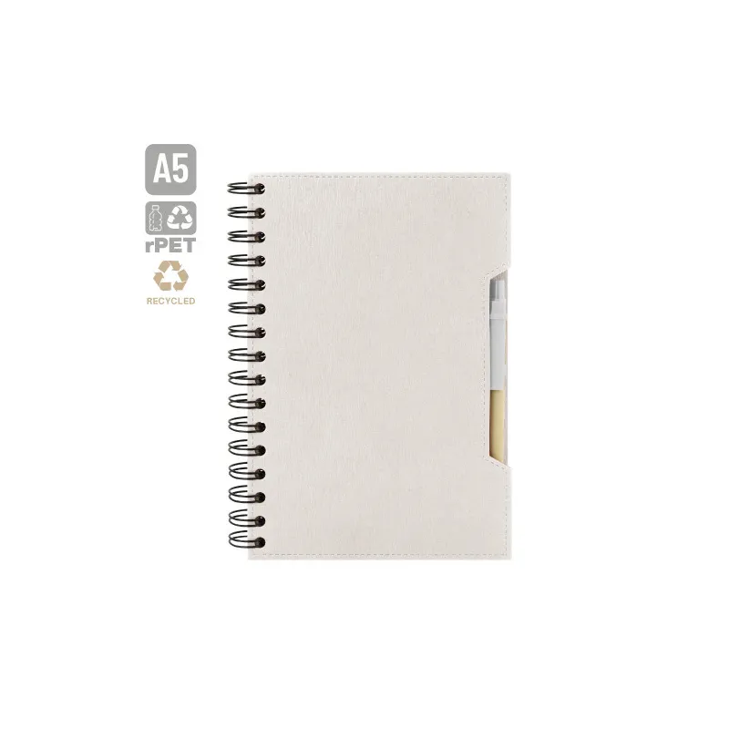 CUADERNO A5 CON BOLIGRAFO ECO "GREEN LIFE"