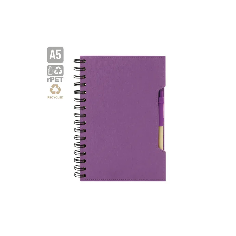 CUADERNO A5 CON BOLIGRAFO ECO "GREEN LIFE"