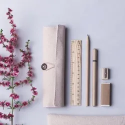 ESTUCHE YUTE /ALGODON 5 PIEZAS