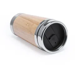 VASO BAMBU /ACERO INOX