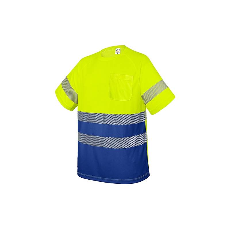 CAMISETA CON BOLSILLO Y BANDAS REFLECTANTES "ELÁST"