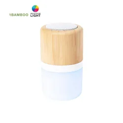ALTAVOZ BAMBU LEDS INTELIGENTES