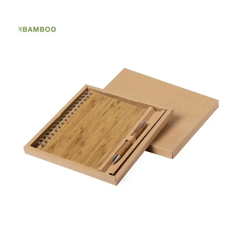SET BAMBU BLOC Y BOLIGRAFO