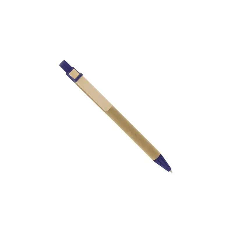 BOLIGRAFO CARTON RECICLADO CLIP MADERA PINO