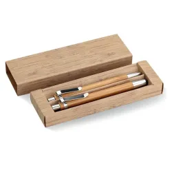 SET BOLIGRAFO Y LAPIZ AUTOMATICO BAMBU