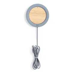 CARGADOR INALAMBRICO CEMENTO BAMBU
