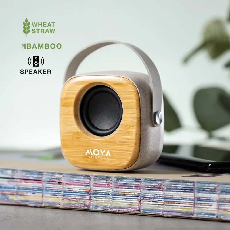 ALTAVOZ CAÑA DE TRIGO / ABS / BAMBU