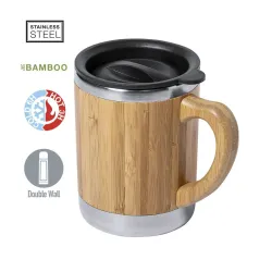 TAZA ACERO INOX BAMBU