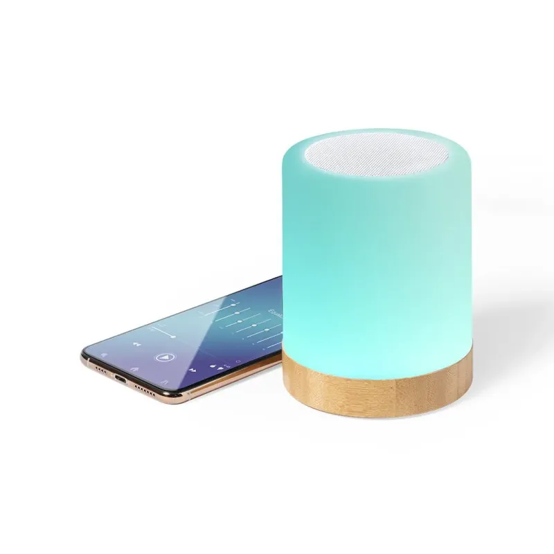 ALTAVOZ BAMBOO / LUZ MULTICOLOR