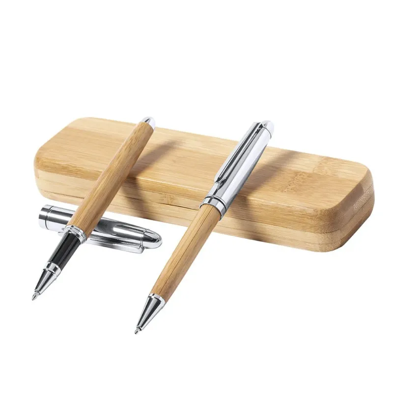SET BOLIGRAFO / ROLLER BAMBU