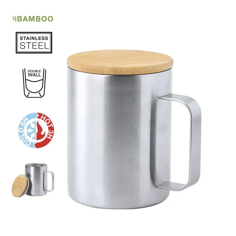 TAXA TERMO ACERO INOX / BAMBU