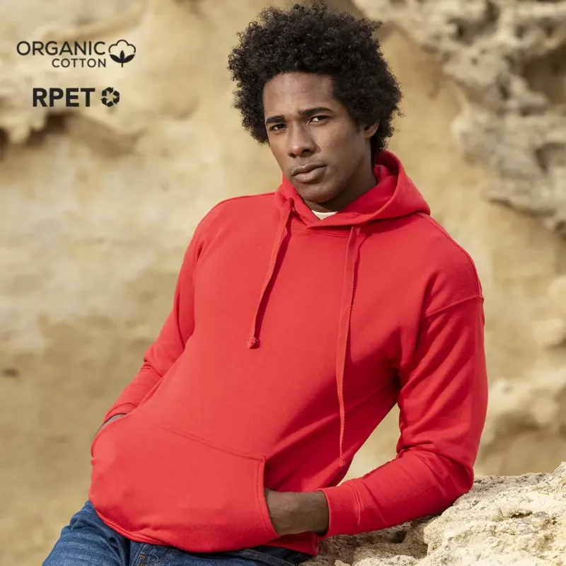 SUDADERA CON CAPUCHA ALGODON ORGANICO