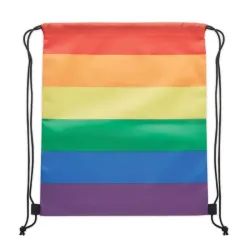 BOLSA MOCHILA CUERDAS ARCO IRIS