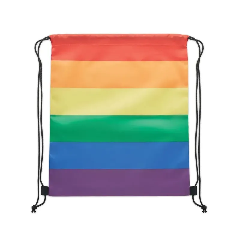 BOLSA MOCHILA CUERDAS ARCO IRIS