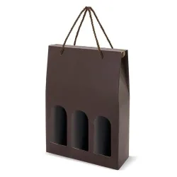 CAJA CARTON 3 BOTELLAS