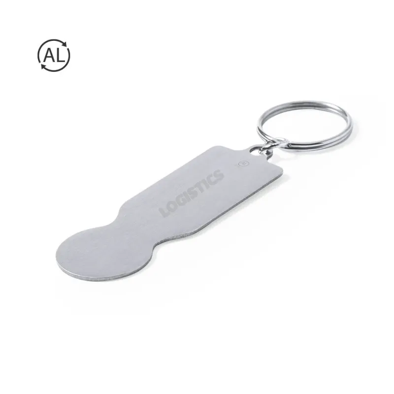 LLAVERO MONEDA ALUMINIO RECICLADO