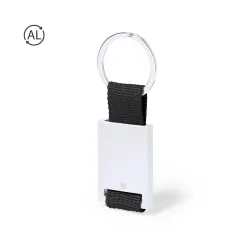 LLAVERO CUERPO ALUMINIO CINTA COLOR