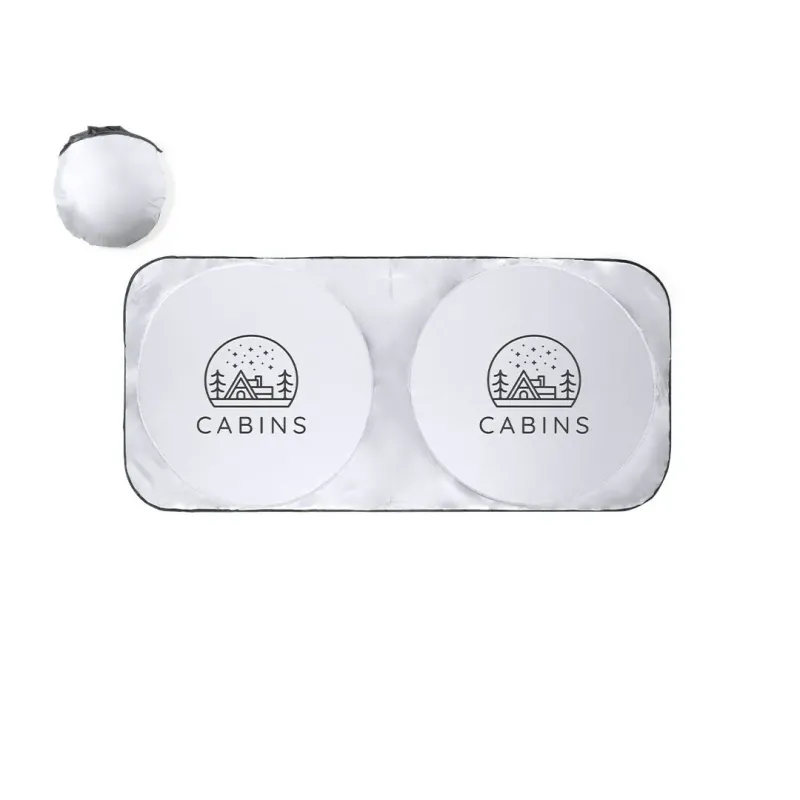 PARASOL PLEGABLE  POLIESTER PLATEADO