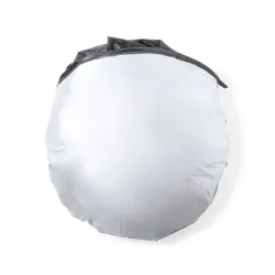 PARASOL PLEGABLE  POLIESTER PLATEADO