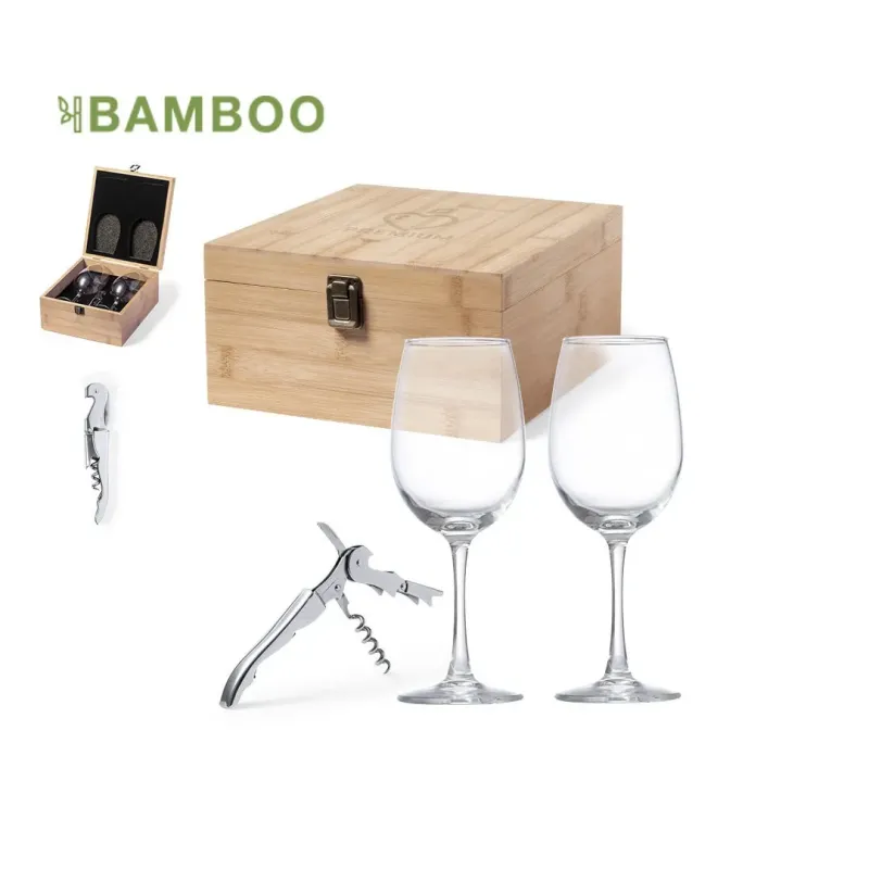 SET DE VINO 2 COPAS / ABRIDOR