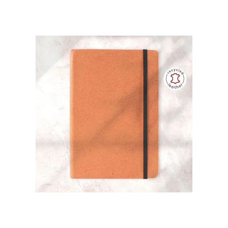 LIBRETA A5 TAPA DURA CUERO RECICLADO