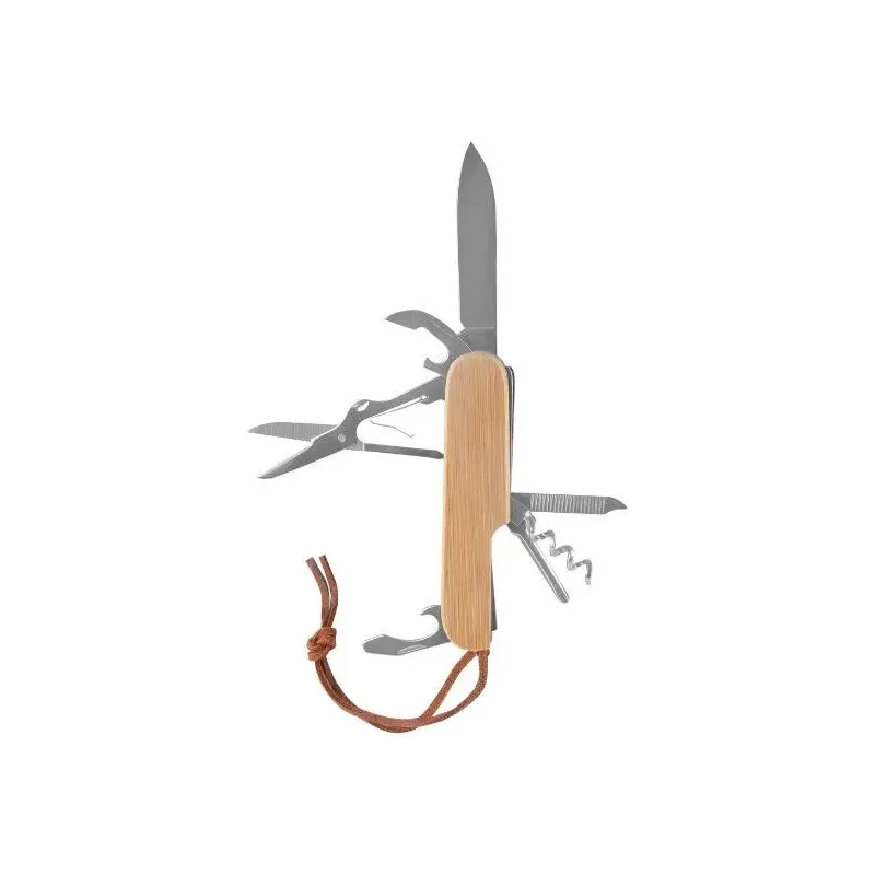 NAVAJA MULTIFUNCION ACERO / BAMBU