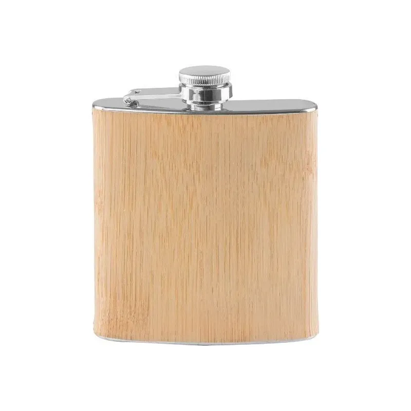 PETACA DE ACRO INOX / BAMBU
