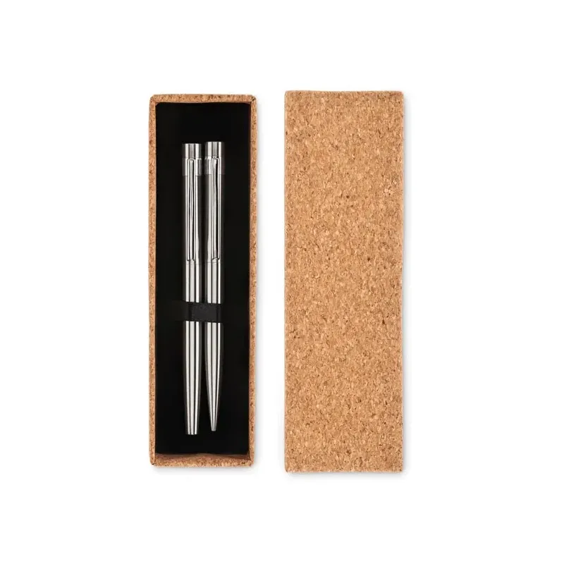 SET BOLIGRAFO / ROLLER ACER CAJA CORCHO