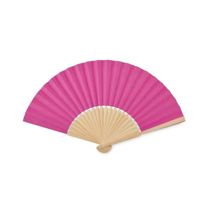 ABANICO BAMBU TEJIDO PAPEL