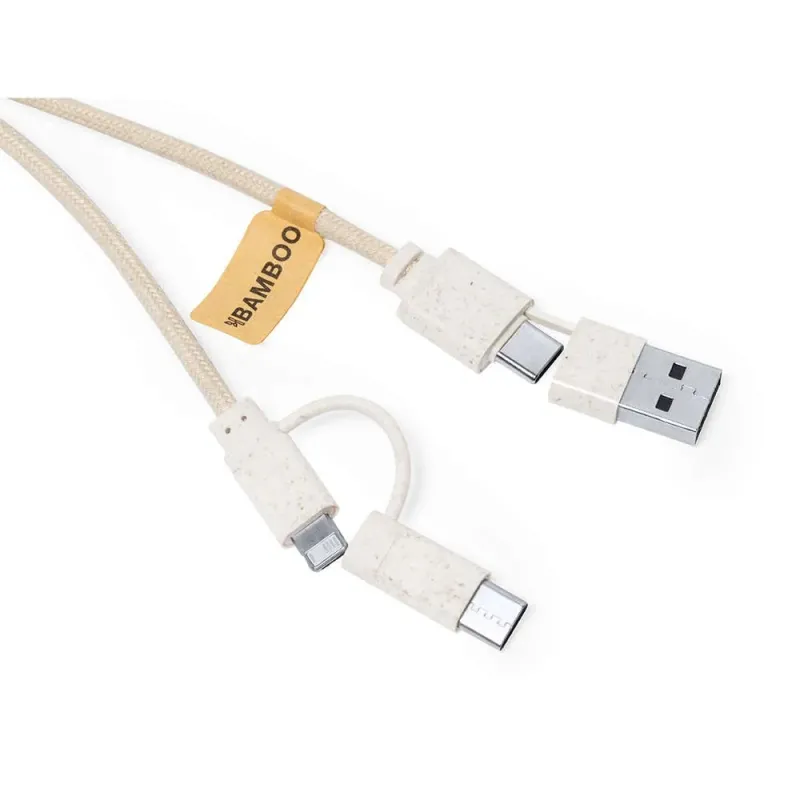 Cable cargador con mosquetón