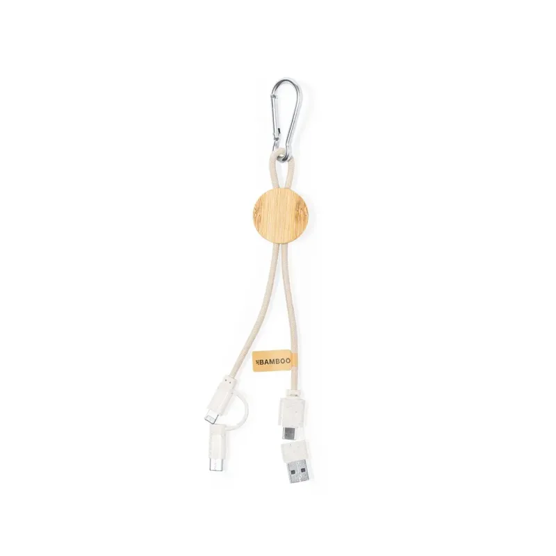 Cable cargador con mosquetón