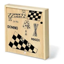 CAJA MADERA 4 JUEGOS