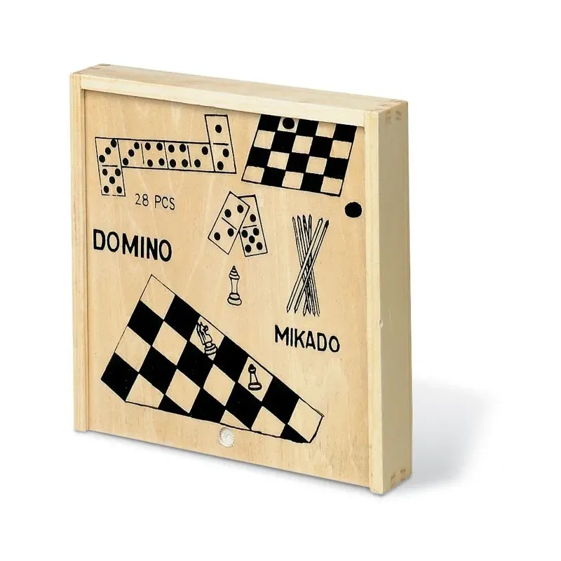 CAJA MADERA 4 JUEGOS