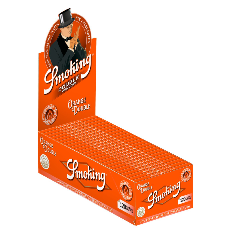 Papel Smoking Naranja Doble