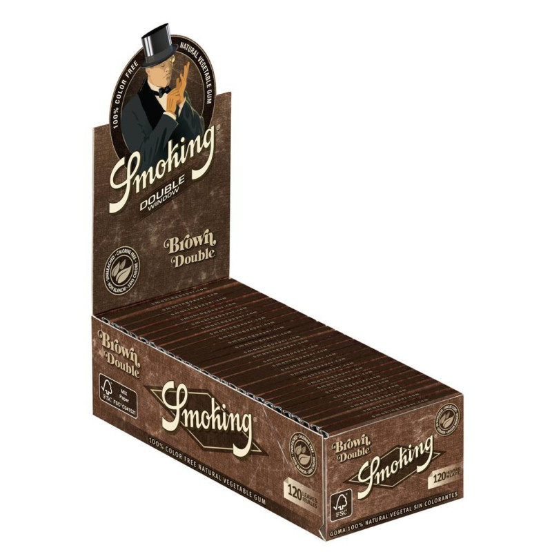 Papel Smoking Brown Doble Ventana